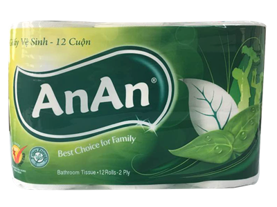 AnAn Bathroom Tissue 12 Rolls