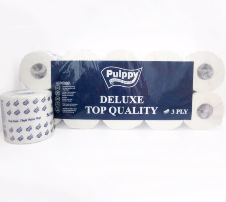 Pulppy Deluxe Bathroom Tissue 3 Ply