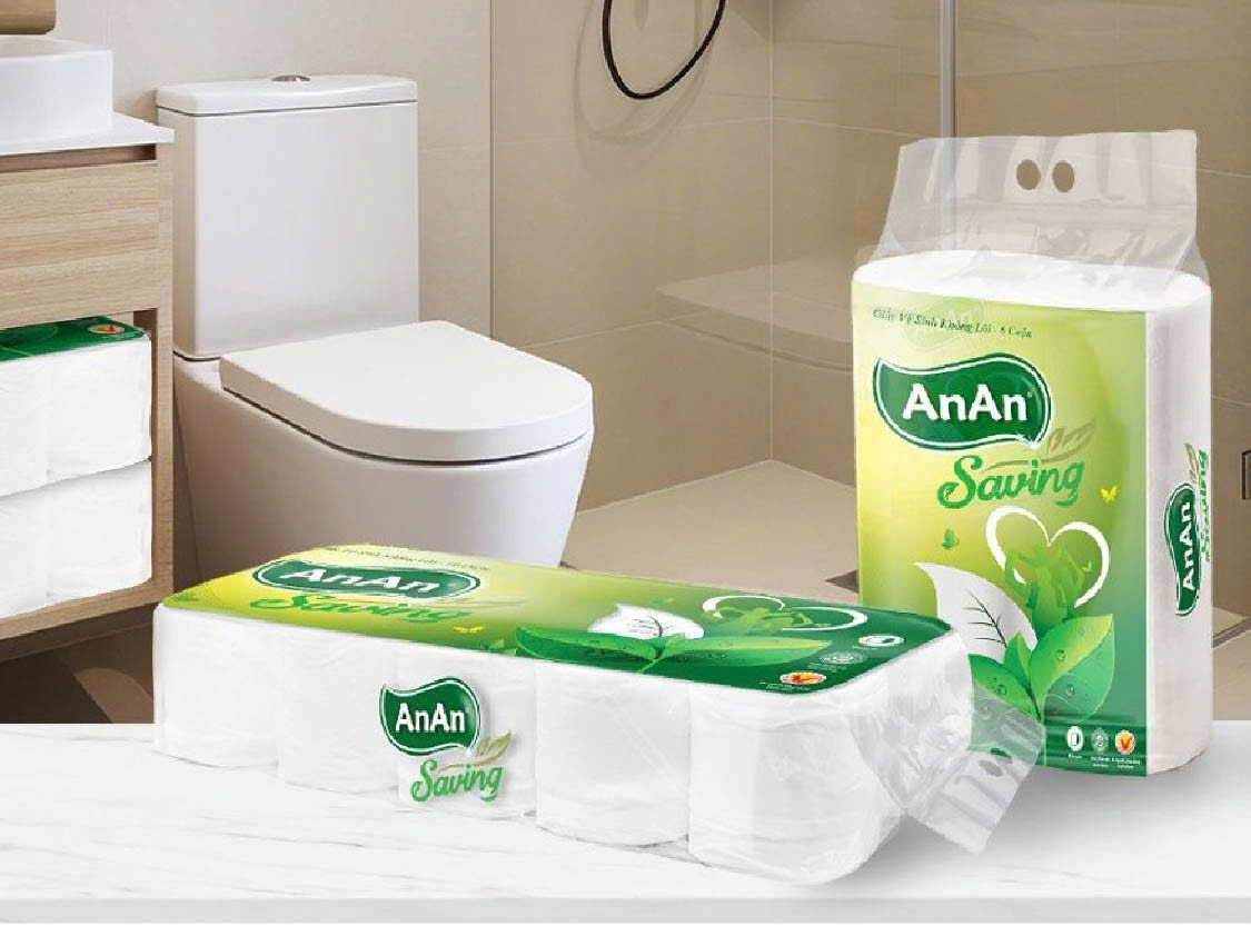 AnAn Saving coreless bathroom tissue easy to store and use