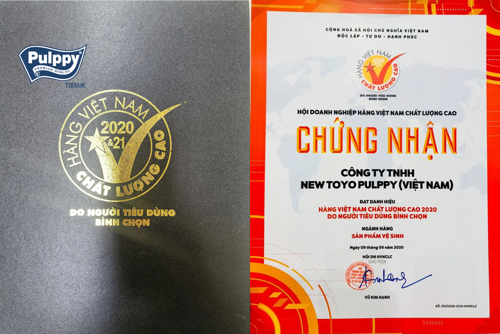 NEW TOYO PULPPY VIỆT NAM GIỮ VỮNG DANH HIỆU HVNCLC 2020