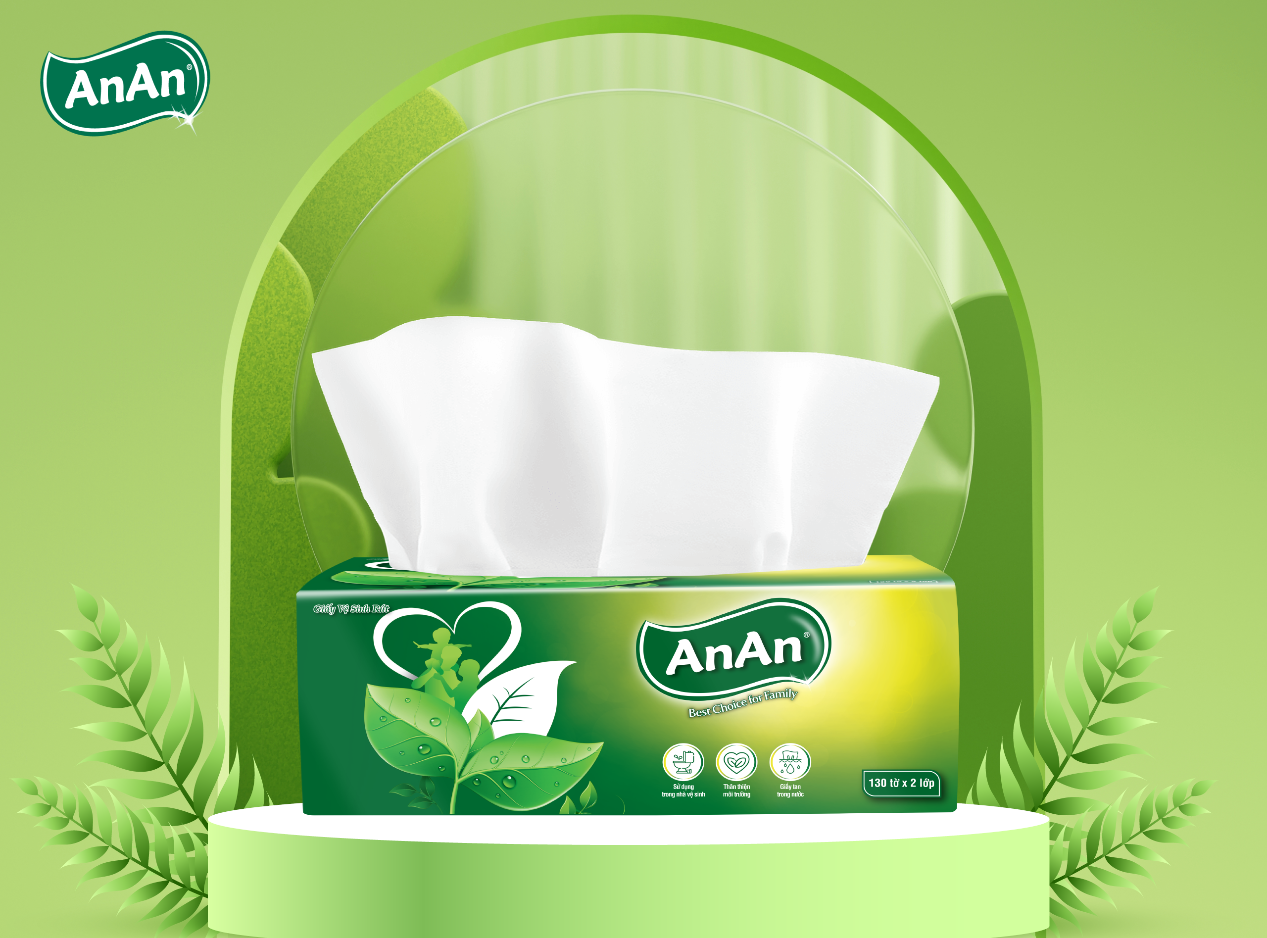 THÔNG BÁO RA MẮT SẢN PHẨM MỚI: GIẤY VỆ SINH RÚT ANAN 130 TỜ