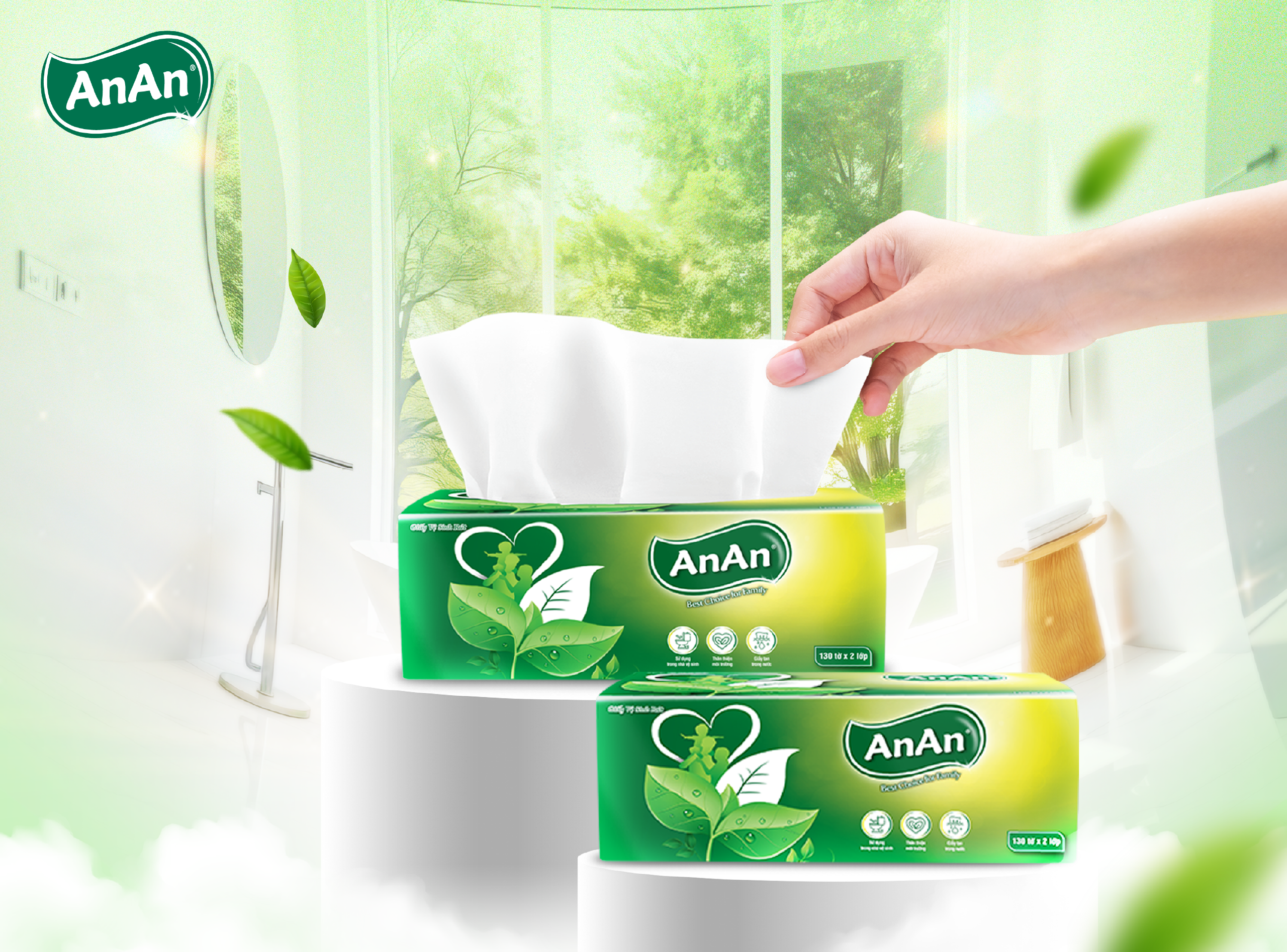 GIẤY VỆ SINH ANAN DẠNG RÚT – XU HƯỚNG MỚI CHO NGƯỜI TIÊU DÙNG VIỆT