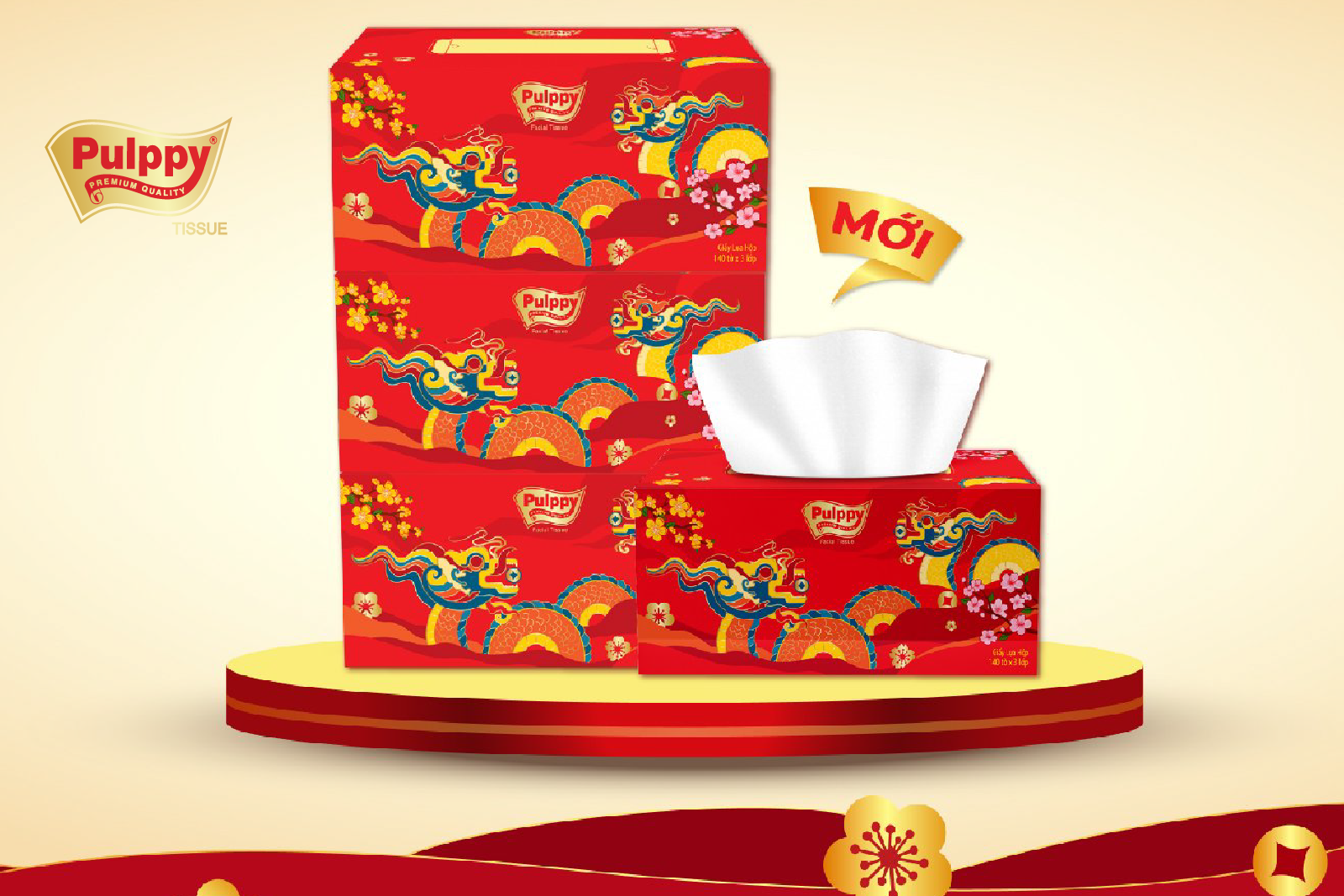 PULPPY RA MẮT KHĂN GIẤY PHIÊN BẢN GIỚI HẠN CHÀO TẾT 2024