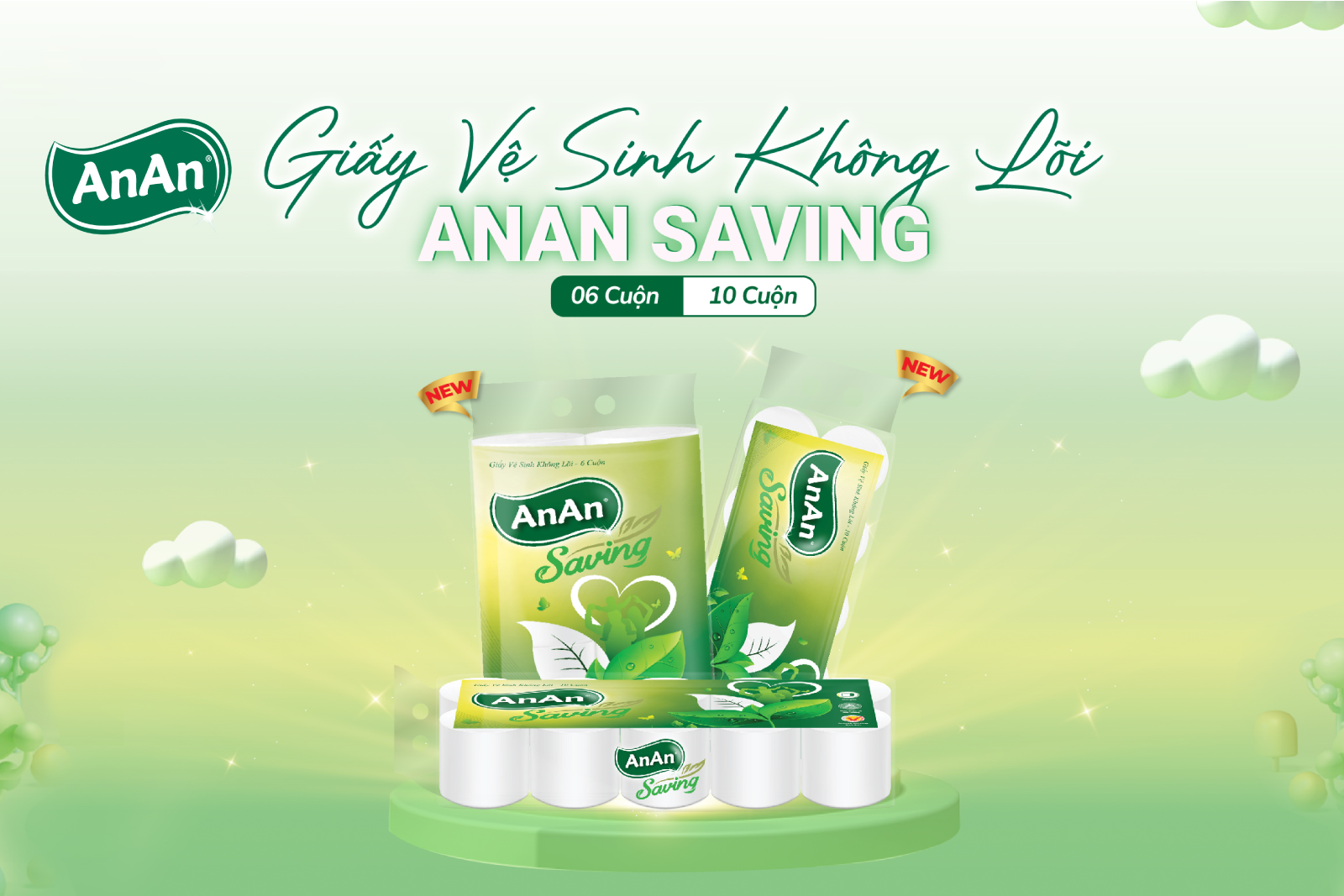 THƯƠNG HIỆU ANAN RA MẮT DÒNG SẢN PHẨM GIẤY VỆ SINH KHÔNG LÕI ANAN SAVING